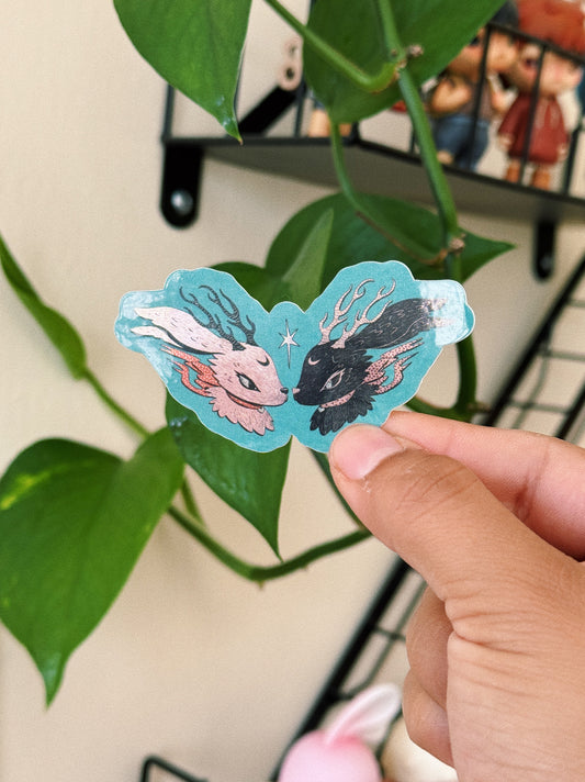 Jackelope Love Sticker