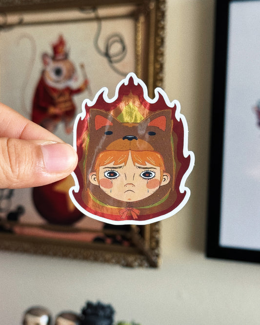 Pegatina de oso de culto