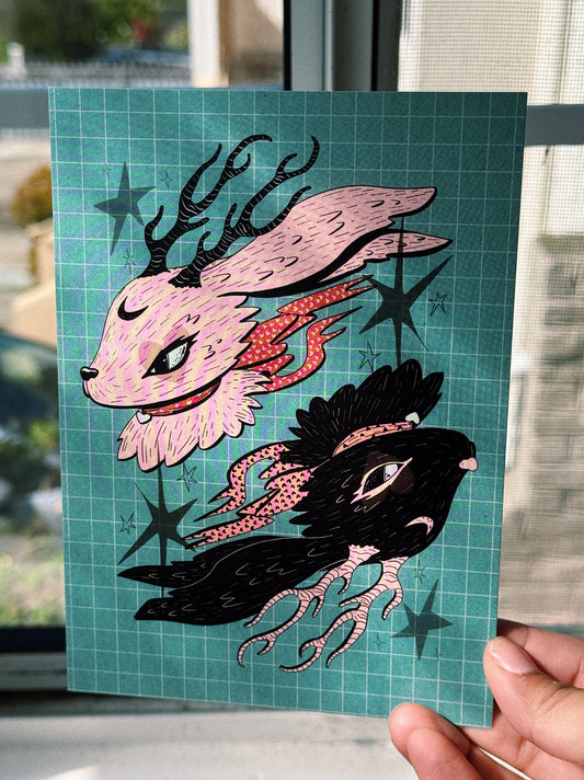 Jackelope Print (double-sided)