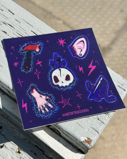 Hoja de pegatinas de Frankenstein