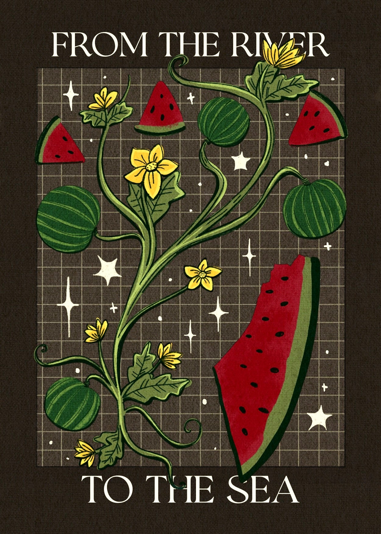 Watermelon Print & Sticker Set