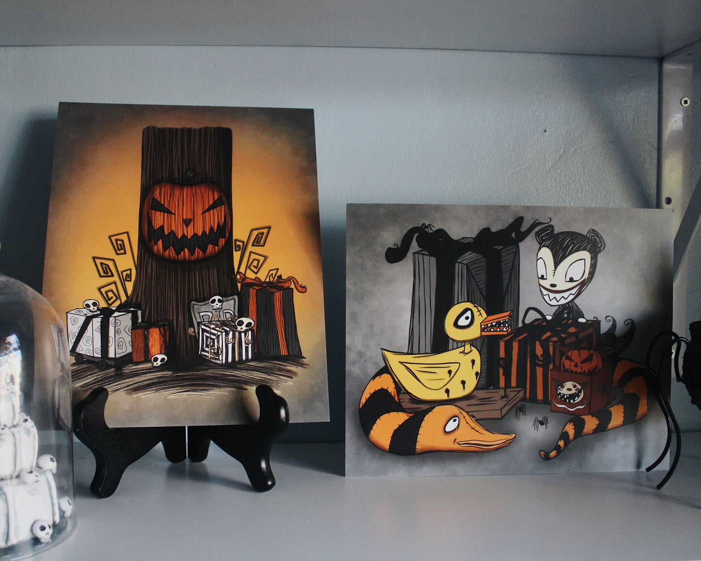 Halloween-town Door Print