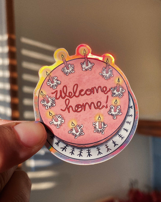 Pegatina holográfica para tarta