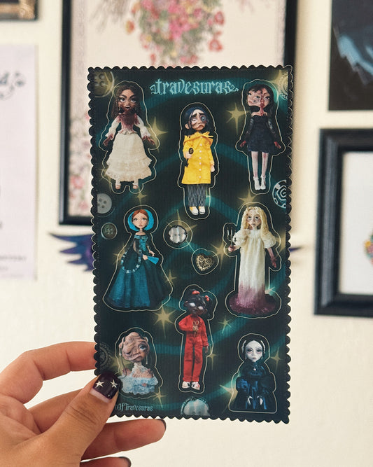 Horror Dolls sticker sheet