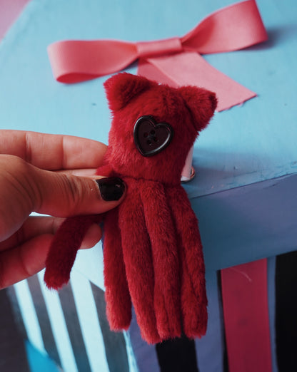 Burgundy Squid Keychain (preorder)